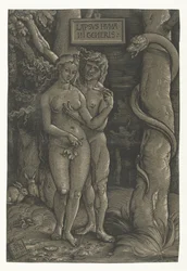 Versuchung von Adam und Eva im Paradies Sündenfall Lapsvs Hvmani Generis