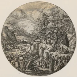 Johannes der Täufer predigt in der Wüste