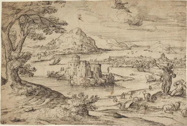 Landschaft mit dem Sturz des Ikarus
