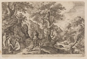 Tafel 29, aus Landschaften mit Szenen aus dem Alten und Neuen Testament und Ovids Metamorphosen