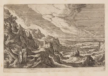 Tafel 2, aus Landschaften mit Szenen aus dem Alten und Neuen Testament und Ovids Metamorphosen