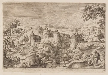 Tafel 4, aus Landschaften mit Szenen aus dem Alten und Neuen Testament und Ovids Metamorphosen
