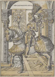 Reiterporträt des Kaisers Maximilian I., 1508