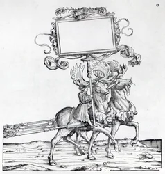 Szene aus Maximilians Triumphzug, um 1516-18
