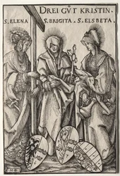 Die drei christlichen Heldinnen: Heilige Helena, Brigitta und Elisabeth