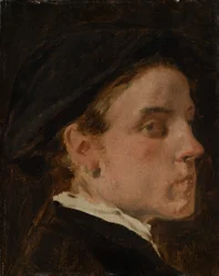 Bildnisstudie des Malers Wilhelm Trübner