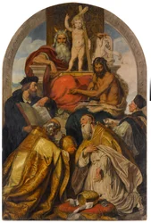 Loge Johannis. Vertreter der verschiedenen Religionen und Konfessionen vereinigen sich in der Verehrung des Christuskindes