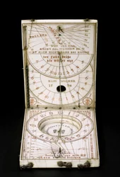 Tablet-Kompass-Sonnenuhr, Nürnberg, 1574