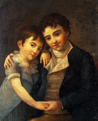 Porträt von Franz Xaver Wolfgang und Karl Thomas, Söhne von Wolfgang Amadeus Mozart