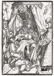 Der Tod kommt für den Kaiser, graviert von Georg Scharffenberg, aus 