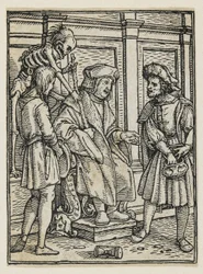 Der Richter aus dem Totentanz (Lyon), 1538