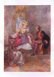 Und was sagst du dann zu meiner Liebe? (König Heinrich V), aus Die vollständigen Werke von Shakespeare, veröffentlicht von George Harrap & Co Ltd, 1920er Jahre