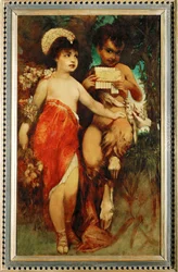 Faun und Nymphe