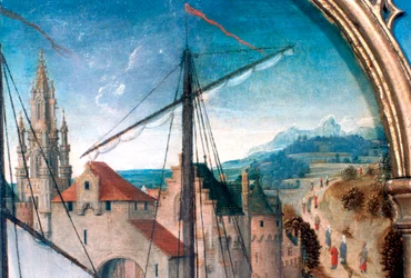 St. Ursula-Schrein, Abreise aus Basel, Detail, 1489