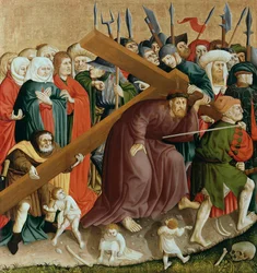Christus trägt das Kreuz. Die Flügel des Wurzacher Altars