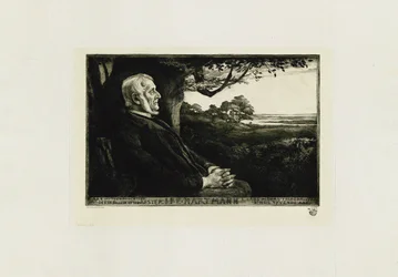 Porträt des Komponisten Johan Peter Emilius Hartmann 1805-1900, 1897