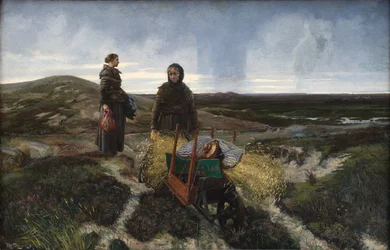 Frauen auf dem Moor