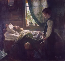 Das Sterbebett des Arbeiters
