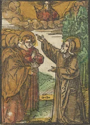 Christus spricht über seine Rückkehr zum Vater, aus Das Plenarium, 1517