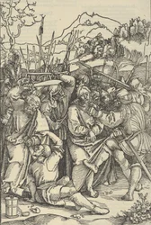 Die Verhaftung Christi, aus Speculum passionis domini nostri Ihesu Christi
