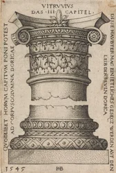 Kapitell und Basis einer Säule