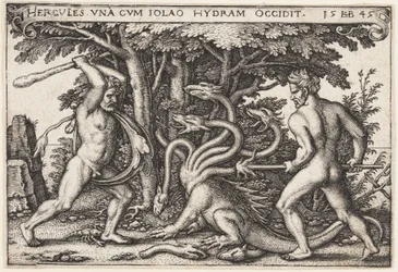Herkules tötet die Hydra