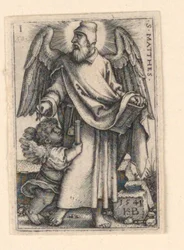 St. Matthäus, aus Die vier Evangelisten