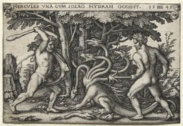 Die Arbeiten des Herkules: Herkules tötet die lernäische Hydra