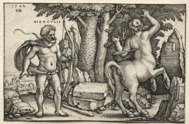 Herkules erschießt Nessus