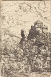 Landschaft mit einem Schloss