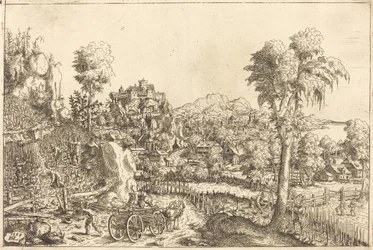 Landschaft mit einem Weinberg, 1559
