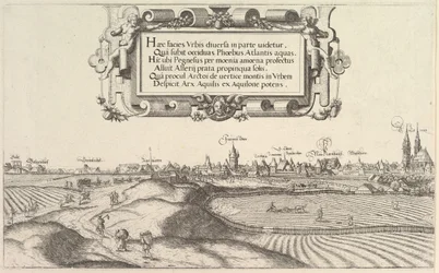 Ansicht von Nürnberg, nach Osten, linke Platte, 1552