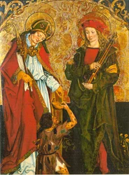 Die Heiligen Martin und Sebastian - Inzigkofener Altar