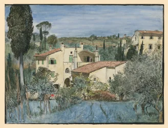 Eine Villa am Rande von Florenz