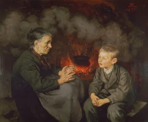 Großmutter erzählt Märchen
