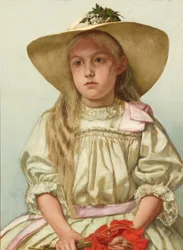 Mädchenbildnis (Ella mit Strohhut)