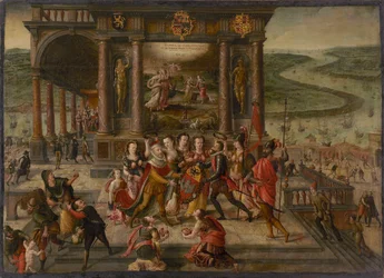 Allegorie auf den Fall von Antwerpen am 17. August 1585, 1585-1586