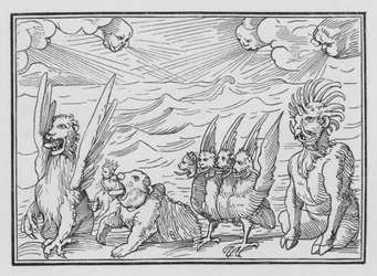 Daniels Vision von den vier Tieren, Daniel VII, 3