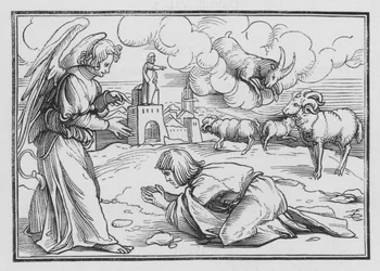 Gabriel tröstet Daniel, Daniel VIII, 17