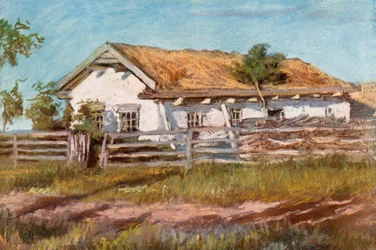 Ein Doukhobor-Haus, in der Nähe von Veregin