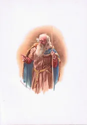 Polonius, Illustration aus Hamlet