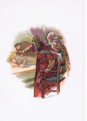 Königin Gertrude, Illustration aus Hamlet