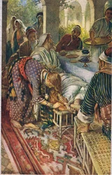 Die Frau mit der Salbenbüchse, Illustration aus 