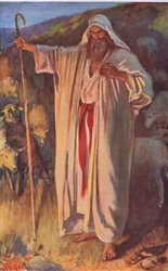 Der brennende Busch, Illustration aus Pictures That Teach The Crown Series, 1920
