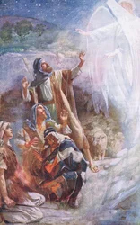 Die Hirten von Bethlehem, Illustration aus Harold Copping Bilder: Die Kronenserie, ca. 1920er Jahre