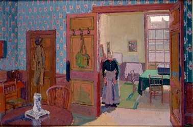 Innenraum mit Mrs. Mounter, 1916-1917