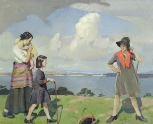 Ein Spaziergang am Meer, die Brombeersammler