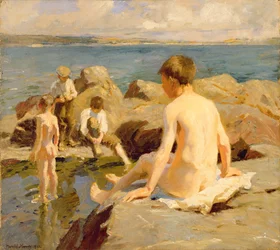 Auf den Felsen bei Newlyn