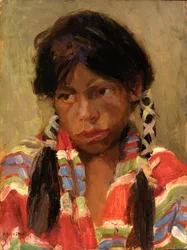 Indischer Junge Joe Archelita, 1918