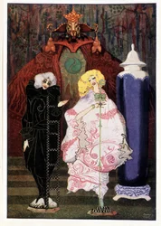 Hast du wirklich den Mut, mit mir in die weite Welt zu gehen? : Schäferin & Schornsteinfeger - in "Märchen" von Hans Christian Andersen, ill. von Harry Clarke